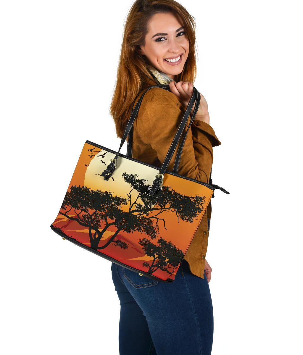 large-leather-tote-bag-sunset-and-tree-in-australia