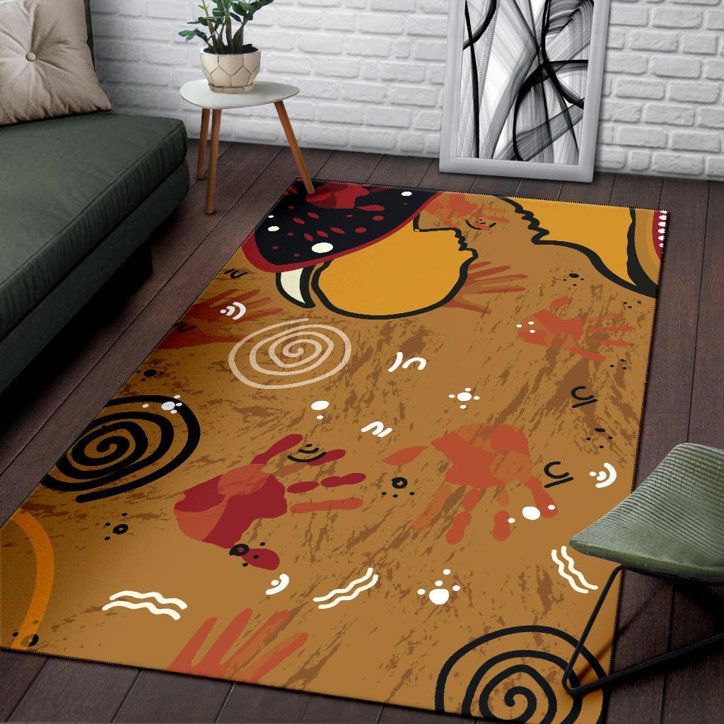 aboriginal-area-rug-mother-and-son-hand-art