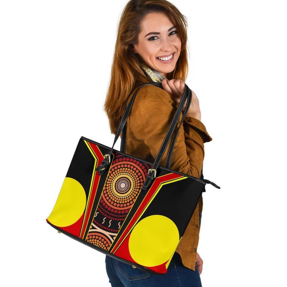 large-leather-tote-bag-aboriginal-with-dot-painting-art