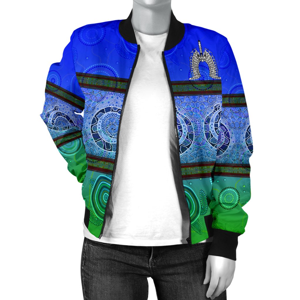 women-bomber-jacket-turtle-with-dhari-mask-snake-patterns-1