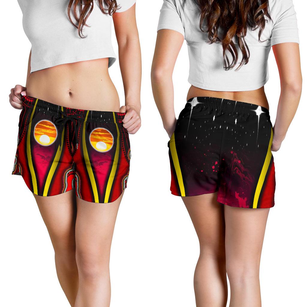 Women's Short - Australian Aboriginal Flags Symbolic Meaning - Vibe Hoodie