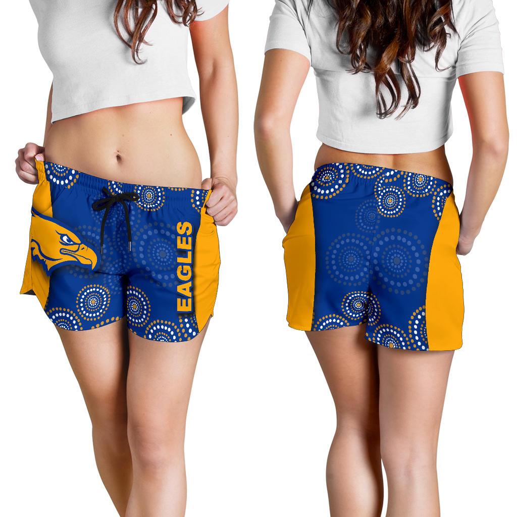 West Coast Eagles All Over Print Women's Shorts Special Aboriginal Style - Vibe Hoodie