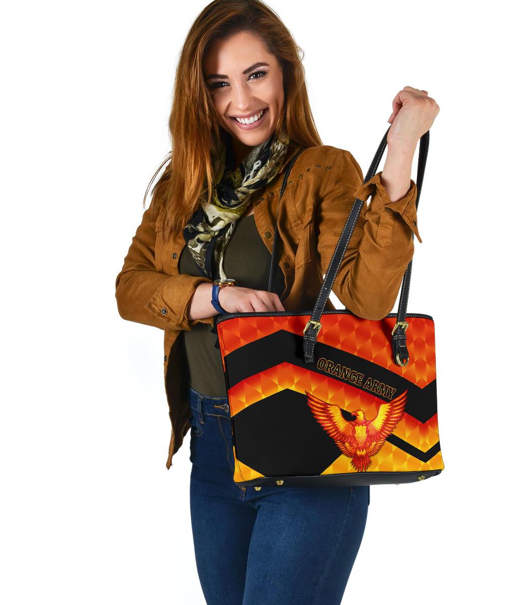 orange-army-small-leather-tote-bag-cricket-sporty-style