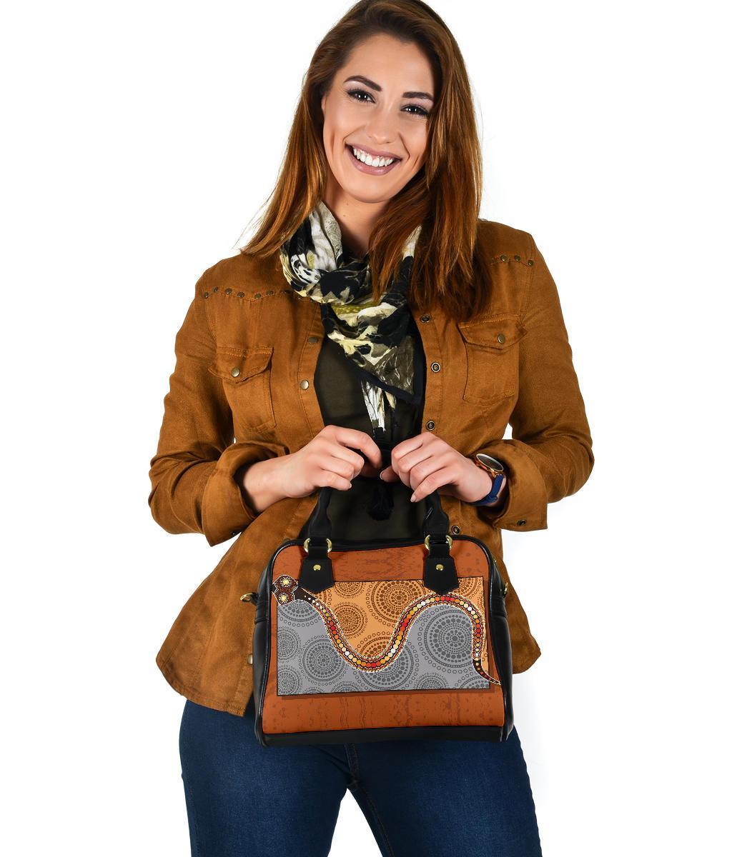 Shoulder Handbag - Indigenous Snake - Vibe Hoodie