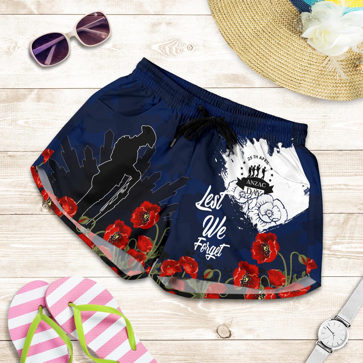 Anzac Day All Over Print Women's Shorts - Australia Anzac Day 2021 - Vibe Hoodie