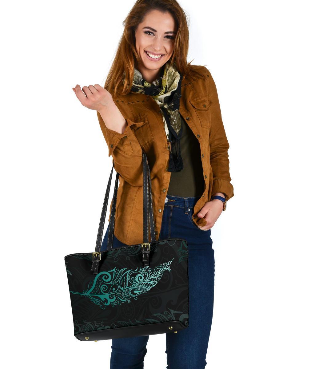 light-silver-fern-leather-tote-bag-small-turquoise