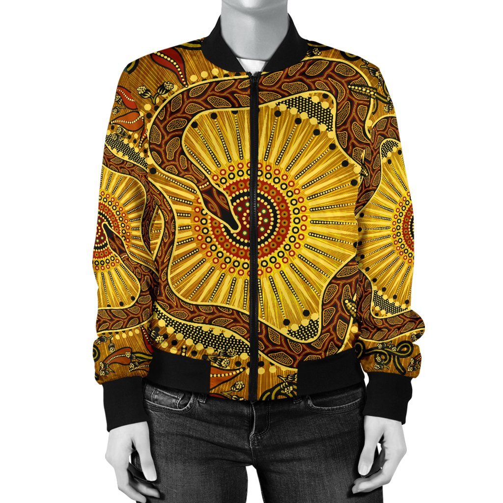 womens-bomber-jacket-australian-aboriginal-snake-rainbow-serpent