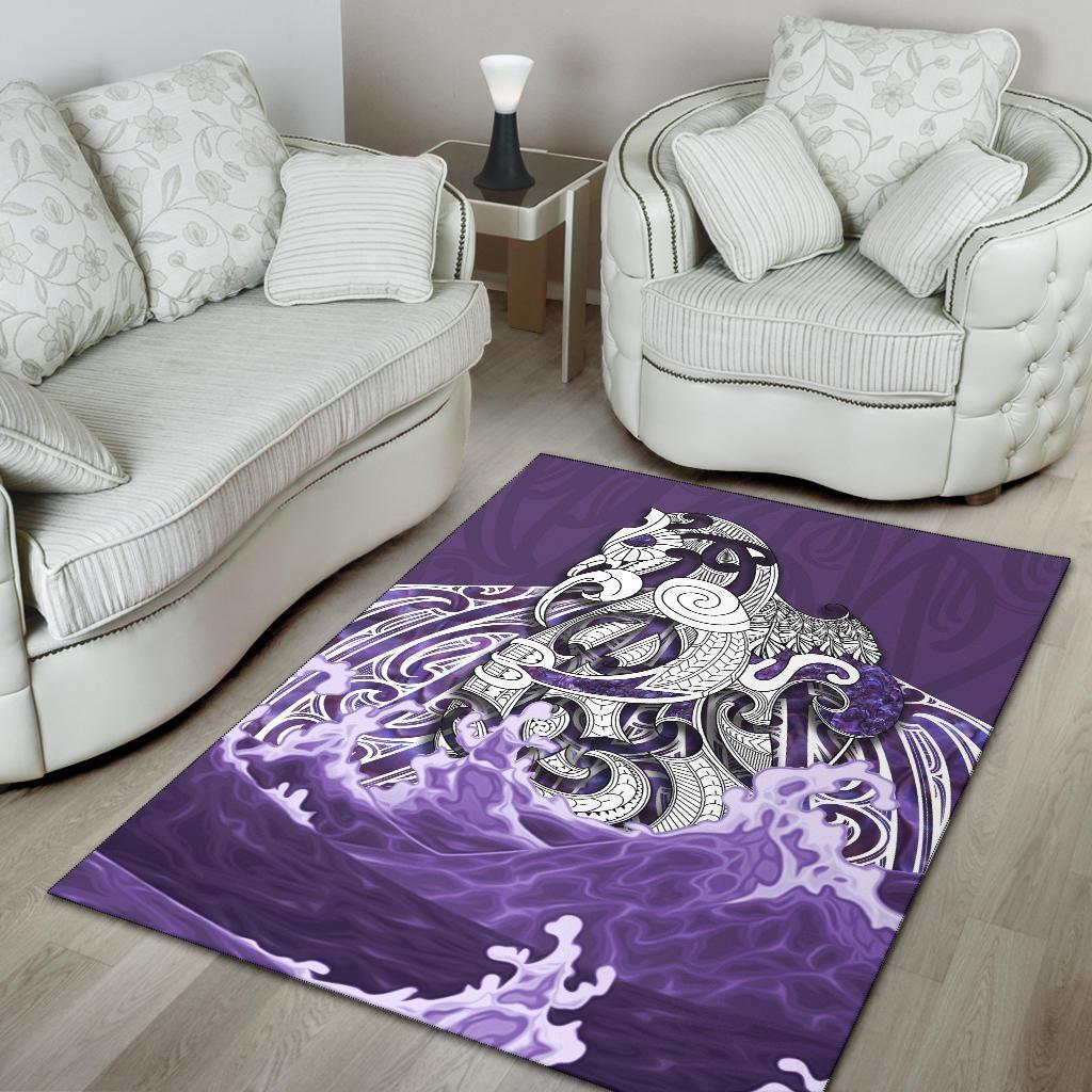 maori-manaia-the-blue-sea-area-rug-purple