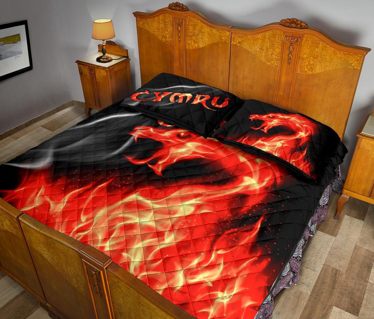 wales-quilt-bed-set-cymru-flame