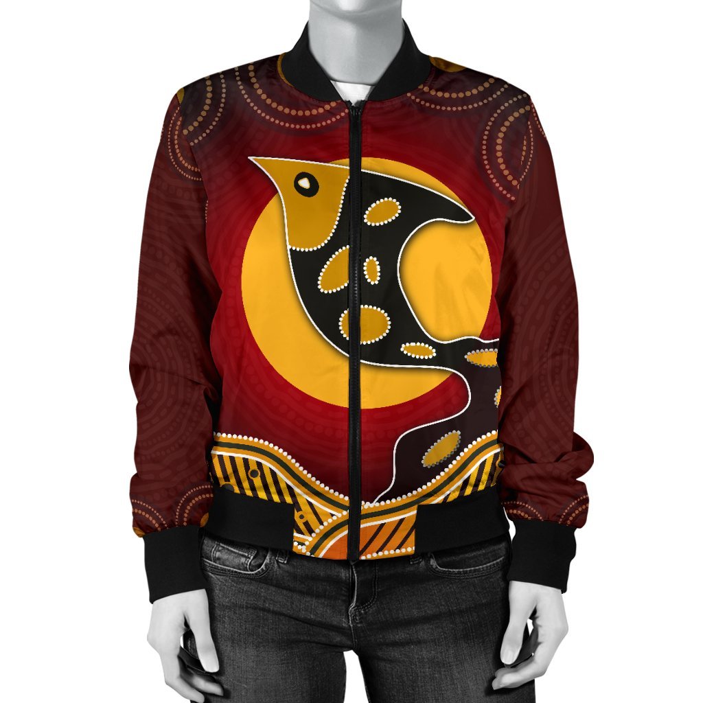 womens-bomber-jacket-aboriginal-dot-patterns-fish