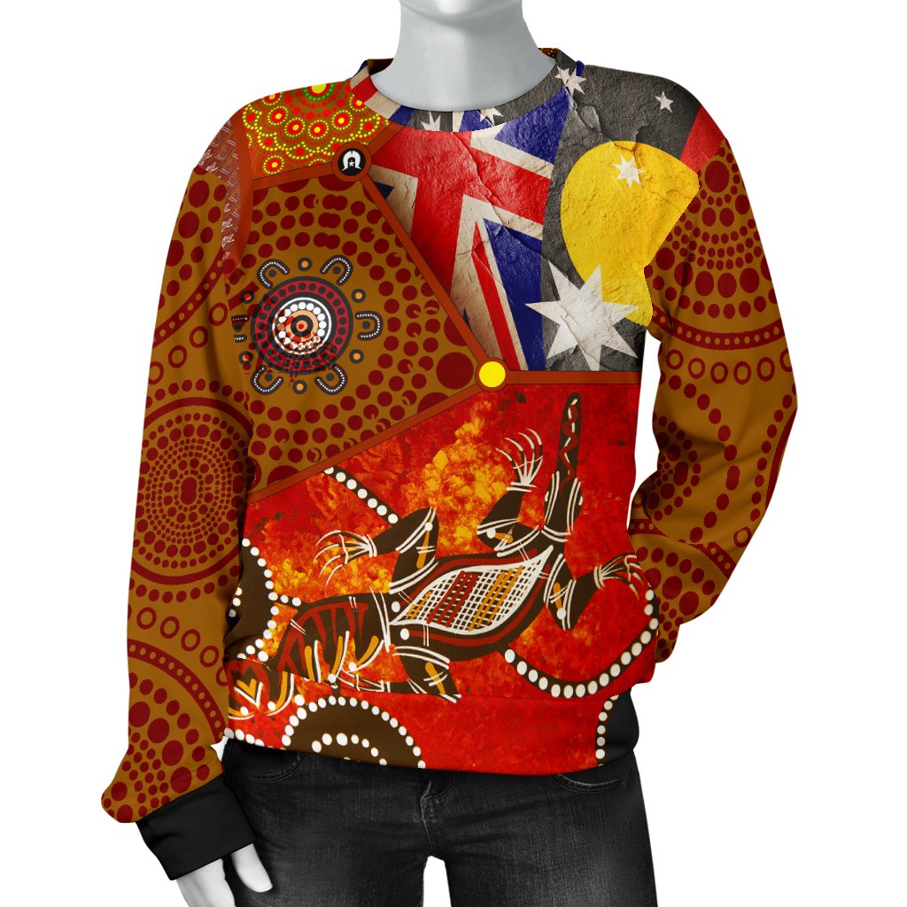 womens-sweaters-aboriginal-dot-painting-flags-crocodile