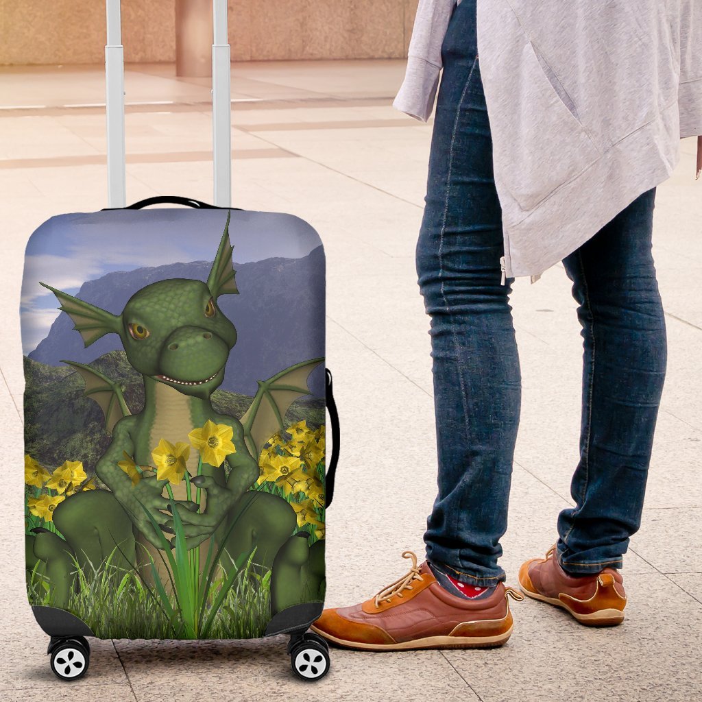 waless-baby-dragon-with-daffodils-luggage-cover