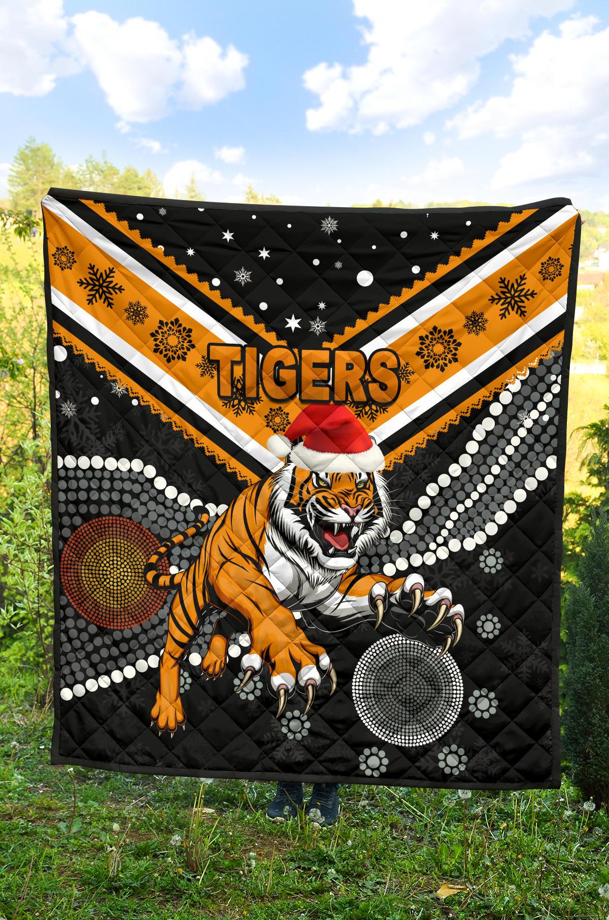 wests-christmas-premium-quilt-tigers-indigenous