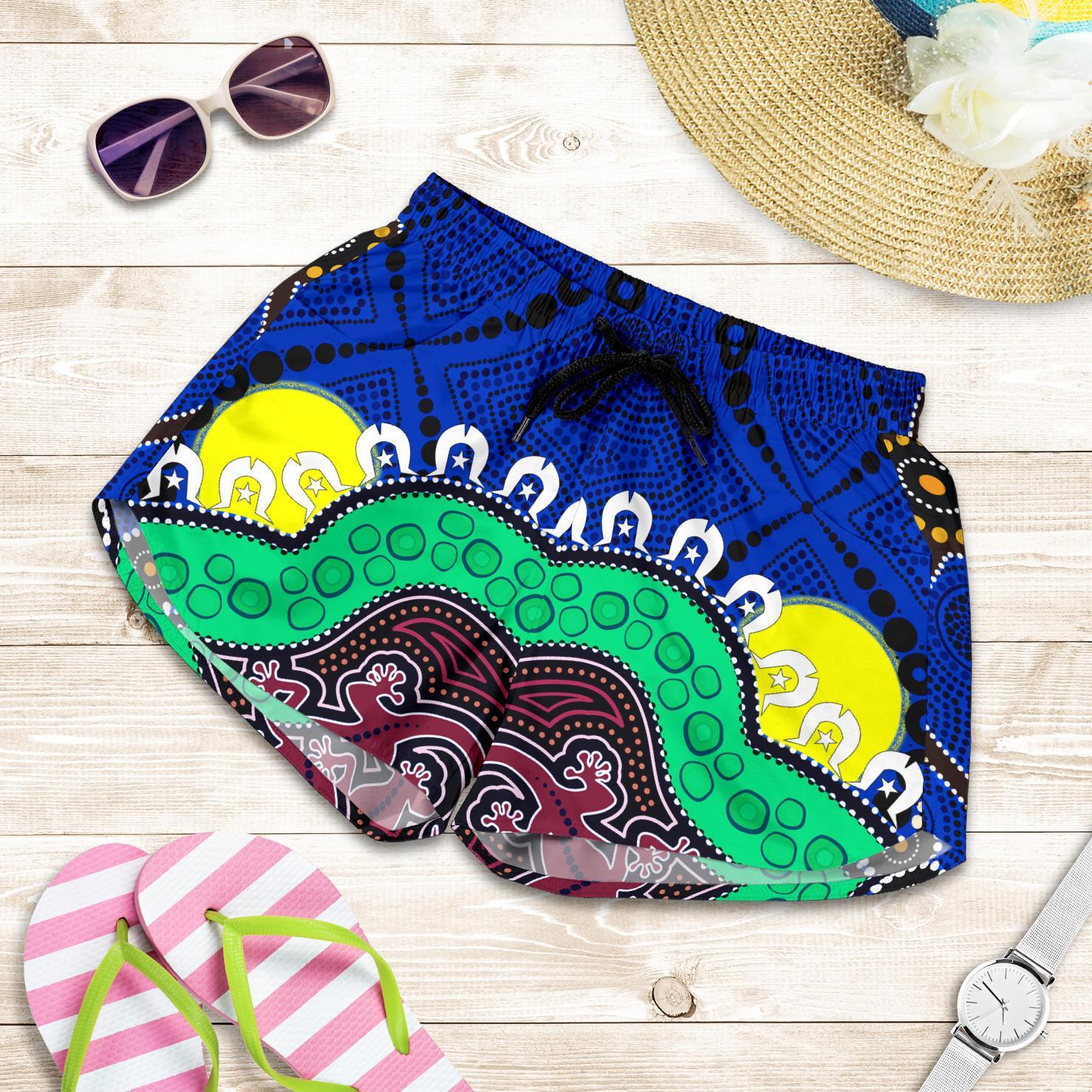 Women Shorts - Aboriginal Naidoc Week Style - Vibe Hoodie