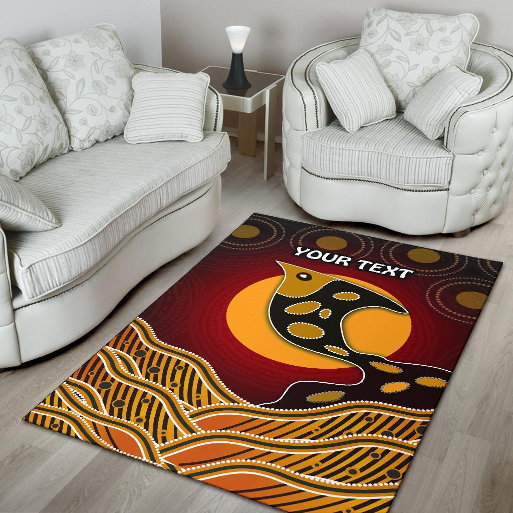 personalised-area-rug-aboriginal-dot-patterns-fish