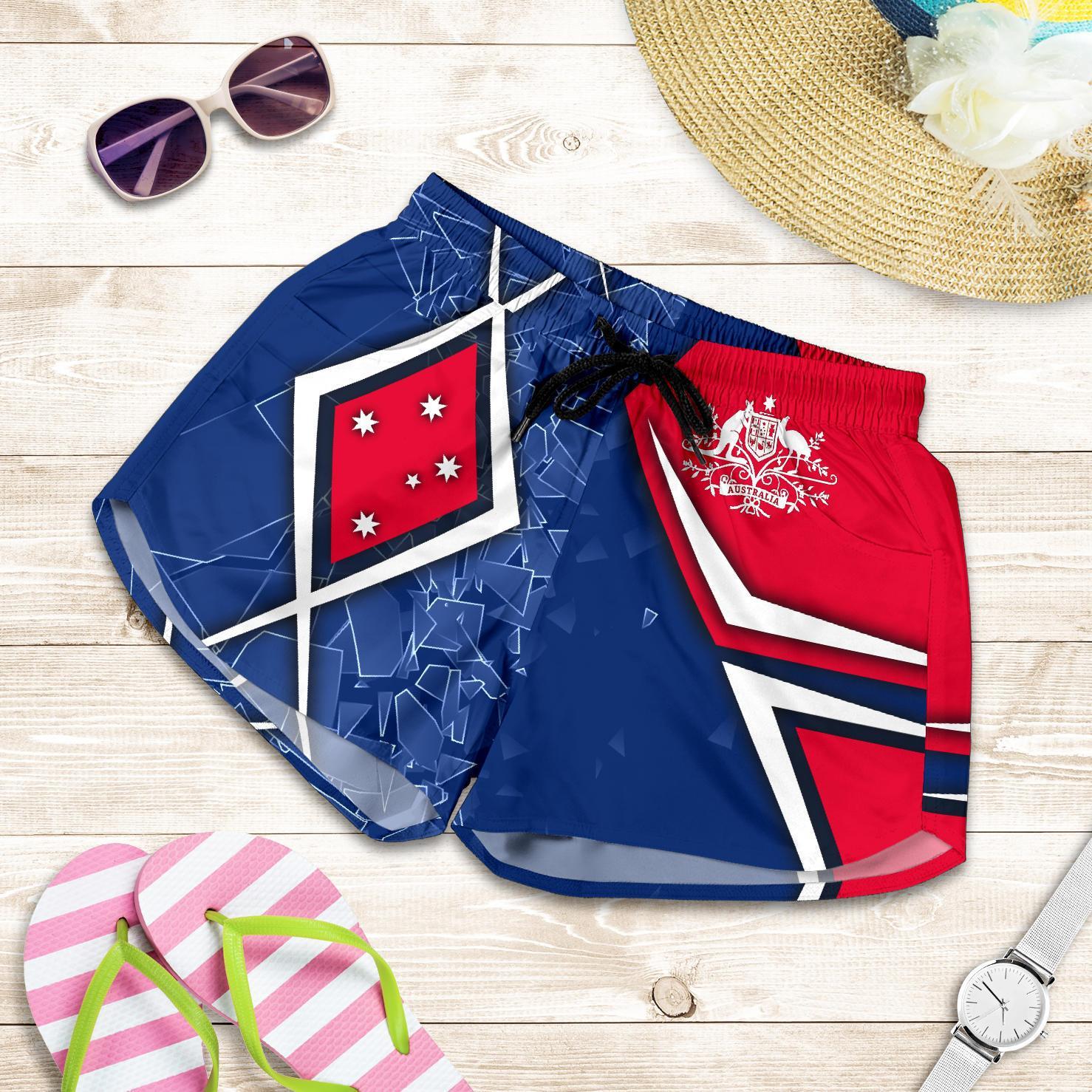 Women's Shorts - Aussie Flag - Vibe Hoodie