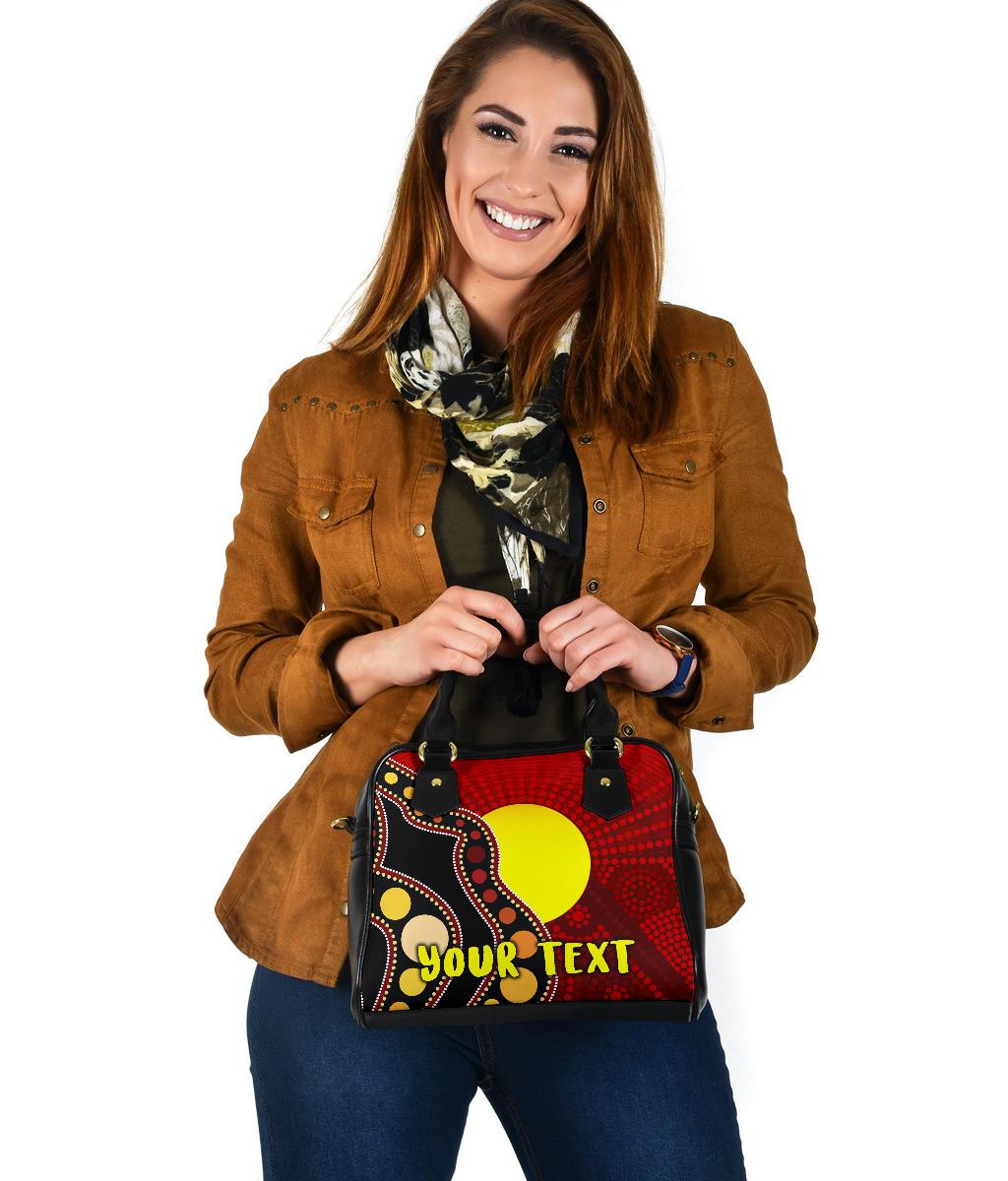 [Custom] Shoulder Handbag Australia Aboriginal Lives Matter Flag - Vibe Hoodie