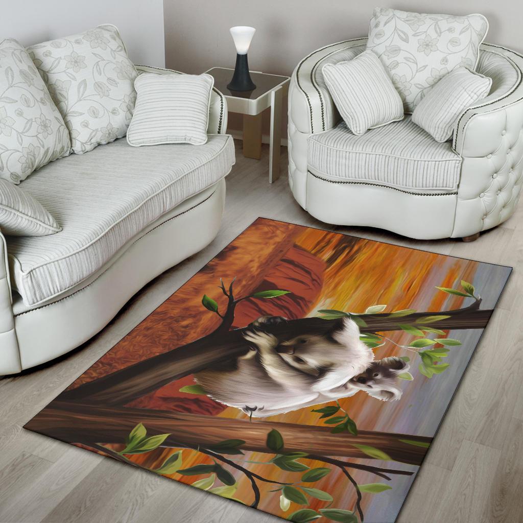 area-rug-koala-rug-uluru-sunset-landscape-art