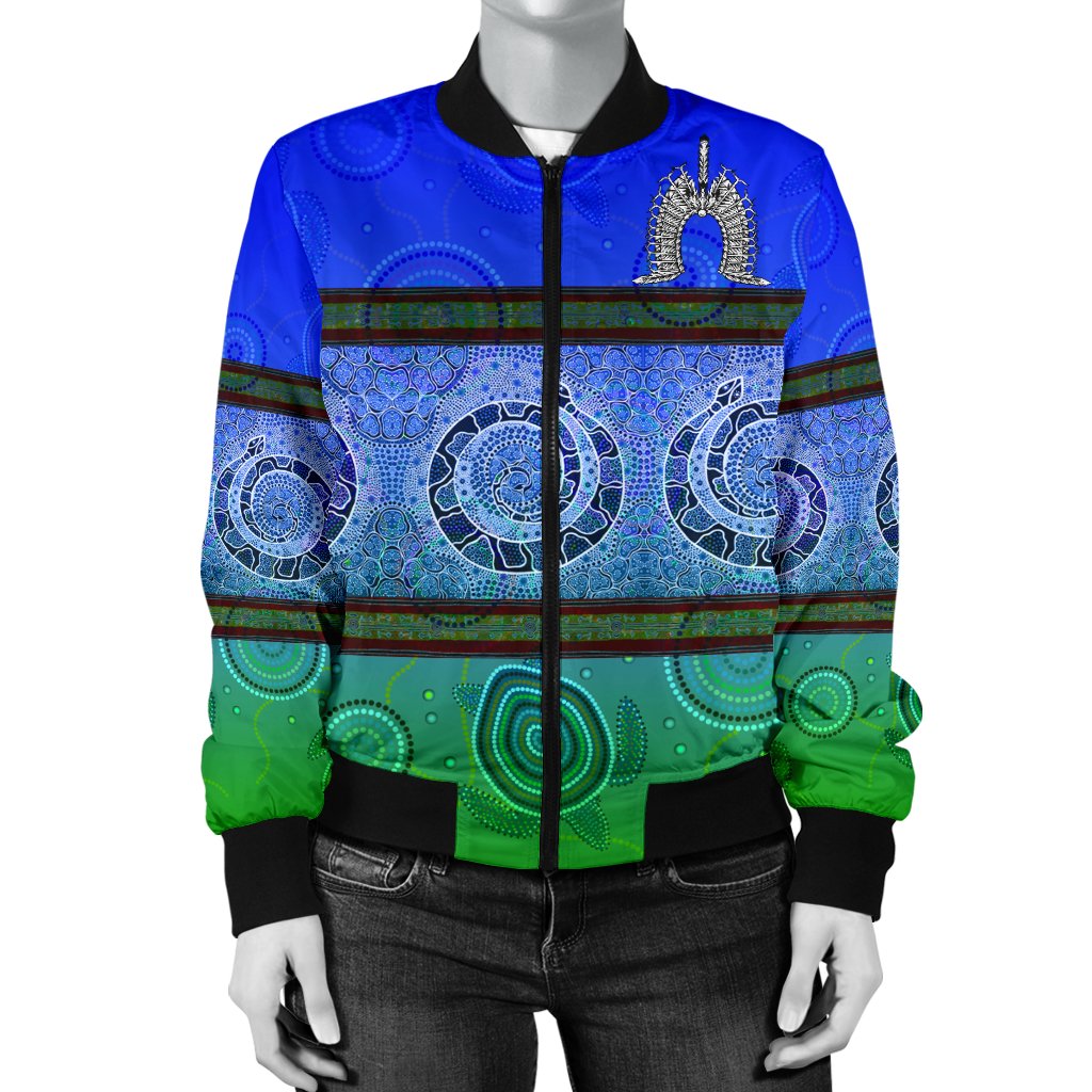 women-bomber-jacket-turtle-with-dhari-mask-snake-patterns-1