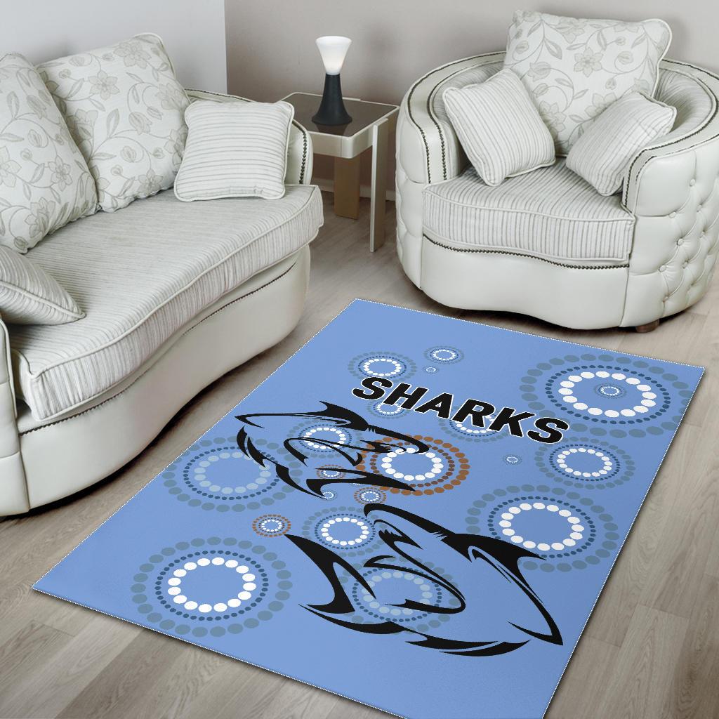 cronulla-area-rug-sharks-unique-indigenous