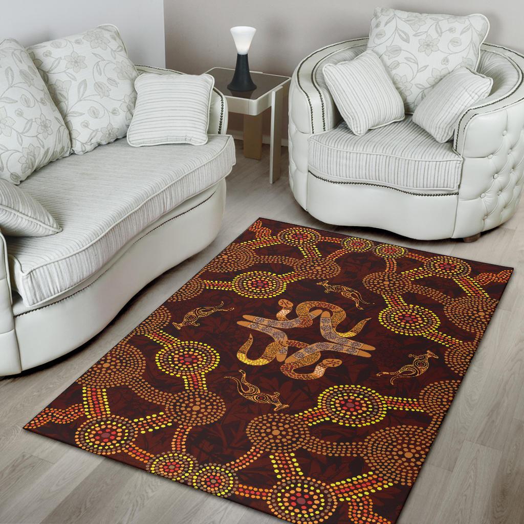 aboriginal-area-rug-snakes-boomerang-and-kangaroo