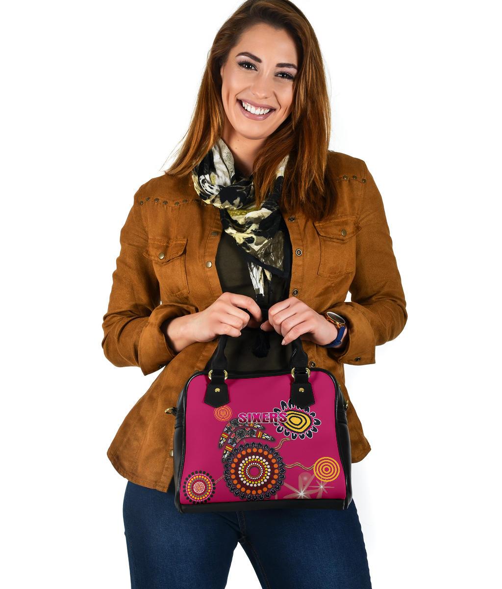 Sydney Shoulder Handbag Sixers Indigenous - Magenta - Vibe Hoodie