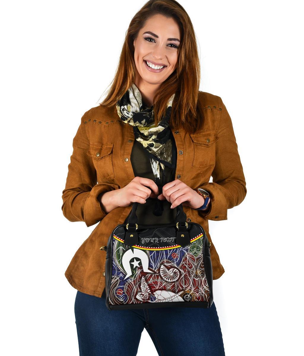 Personalised Shoulder Handbag - Aboriginal Dot In Naidoc Week Style - Vibe Hoodie