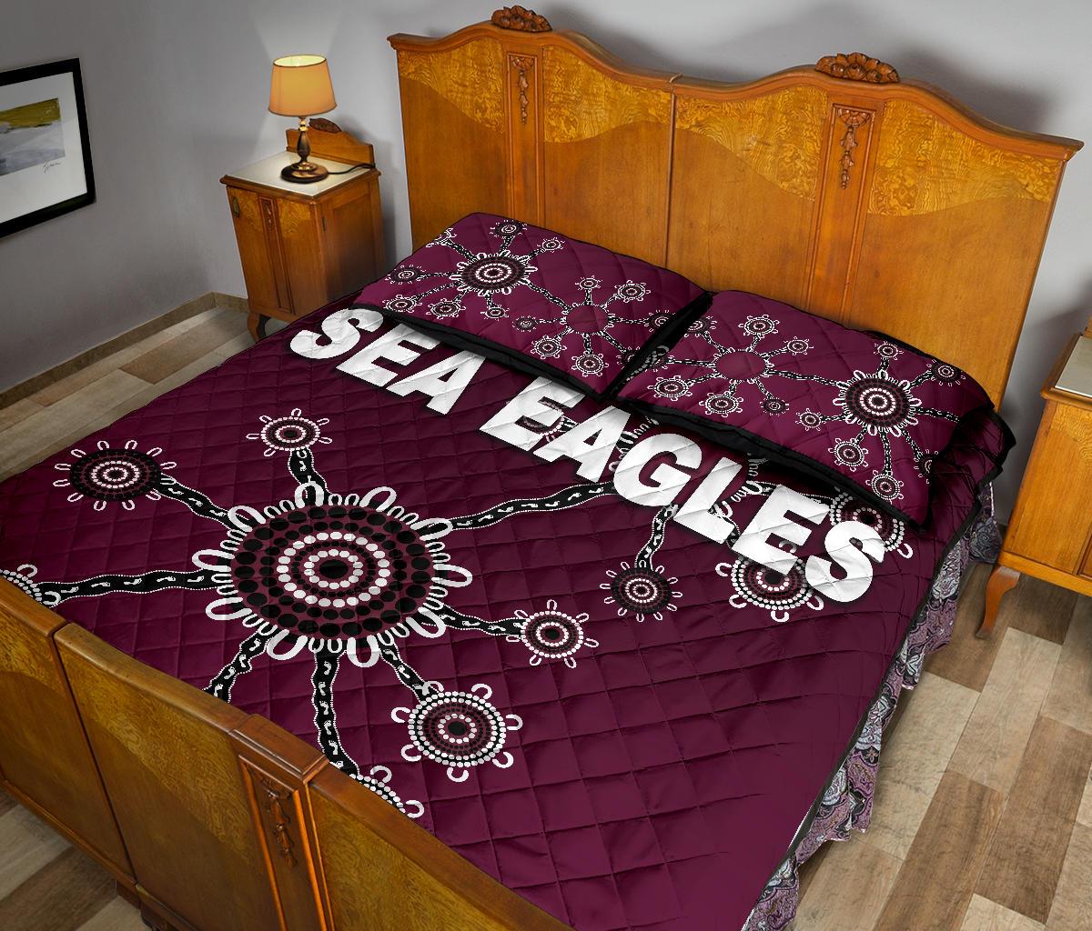 warringah-quilt-bed-set-sea-eagles-simple-indigenous