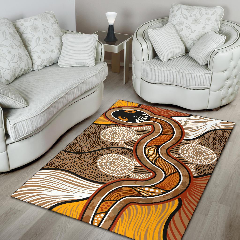 aboriginal-area-rug-indigenous-snake-vintage-stye