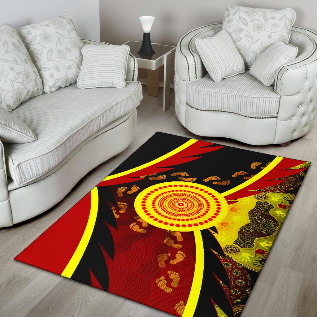 aboriginal-area-rug-indigenous-flag-with-footprint-hand-art