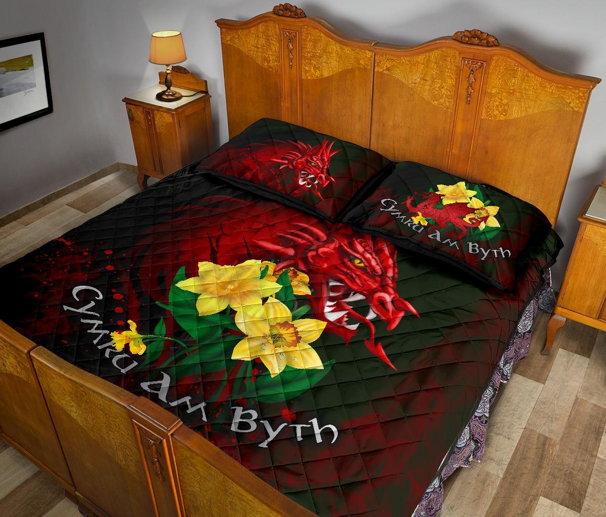 wales-quilt-bed-set-cymru-am-byth-welsh-dragon-daffodil