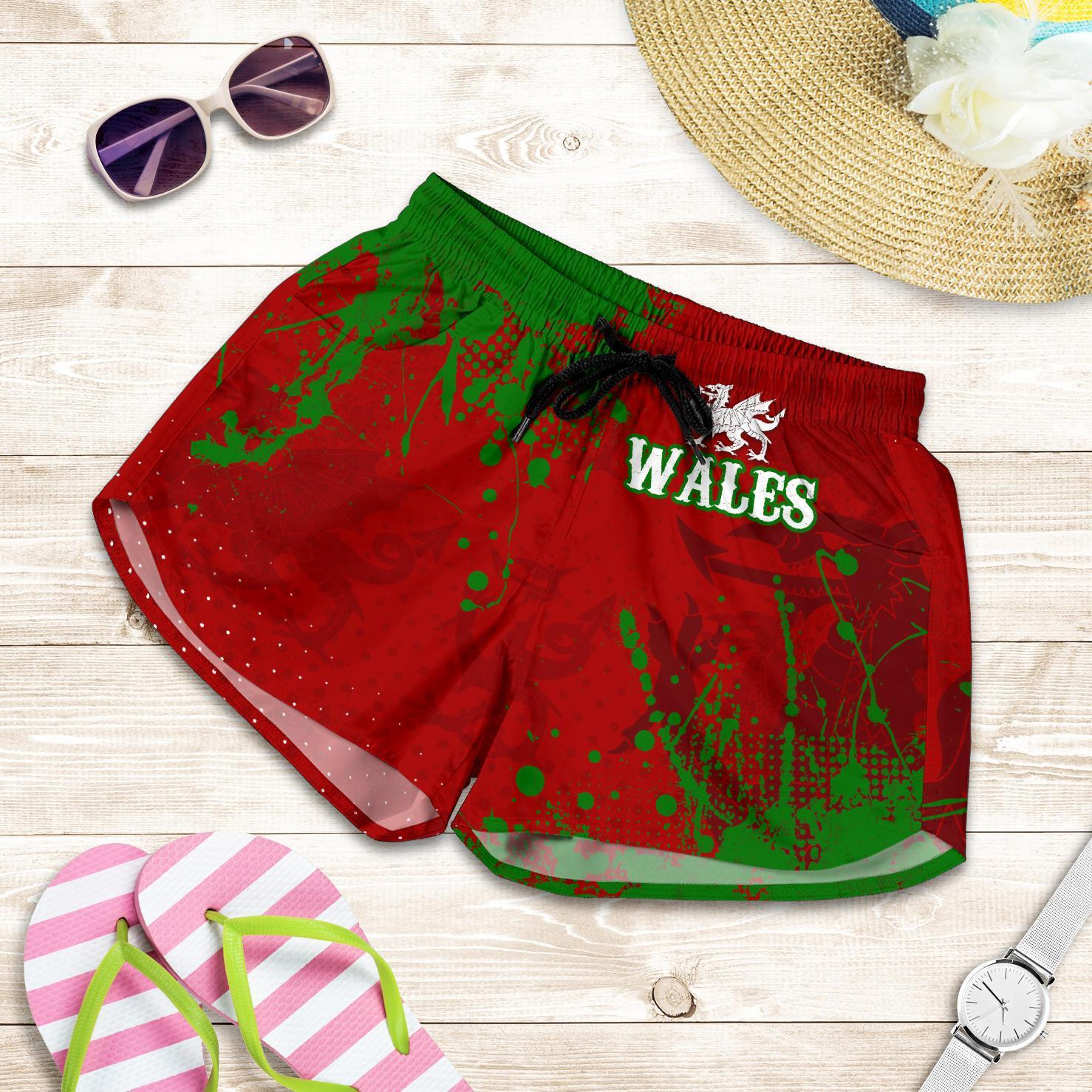 Wales Women's Shorts - The Great Cymru - Vibe Hoodie