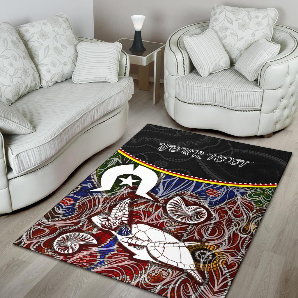 personalised-area-rug-aboriginal-dot-in-naidoc-week-style