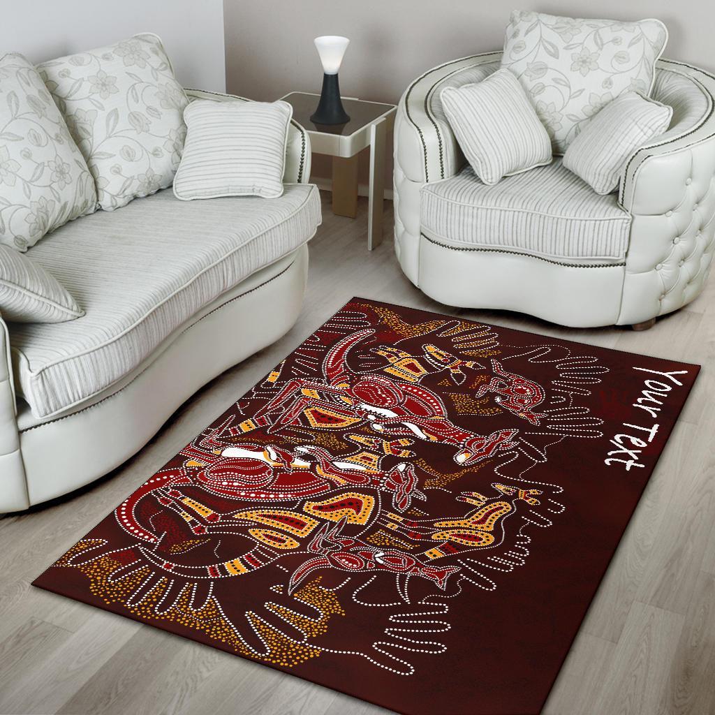 custom-aboriginal-area-rug-kangaroo-family-with-hand-art