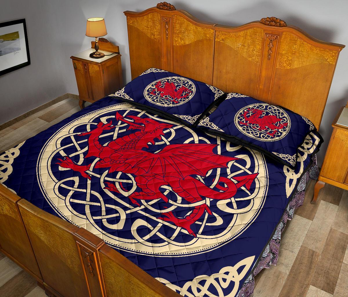 wales-quilt-bed-set-welsh-dragon-quilt-bed