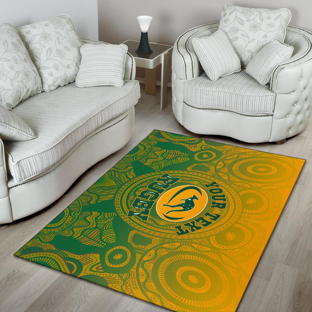 custom-aboriginal-area-rug-australia-rugby-and-coat-of-arms