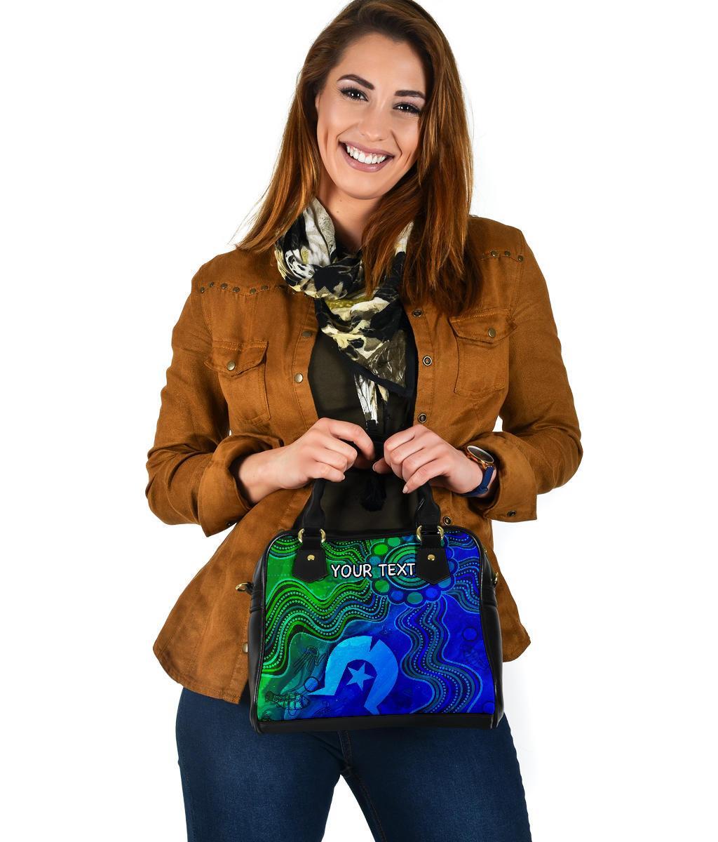 [Custom] Aboriginal Shoulder Handbag , Torres Strait Islands Flag - Vibe Hoodie