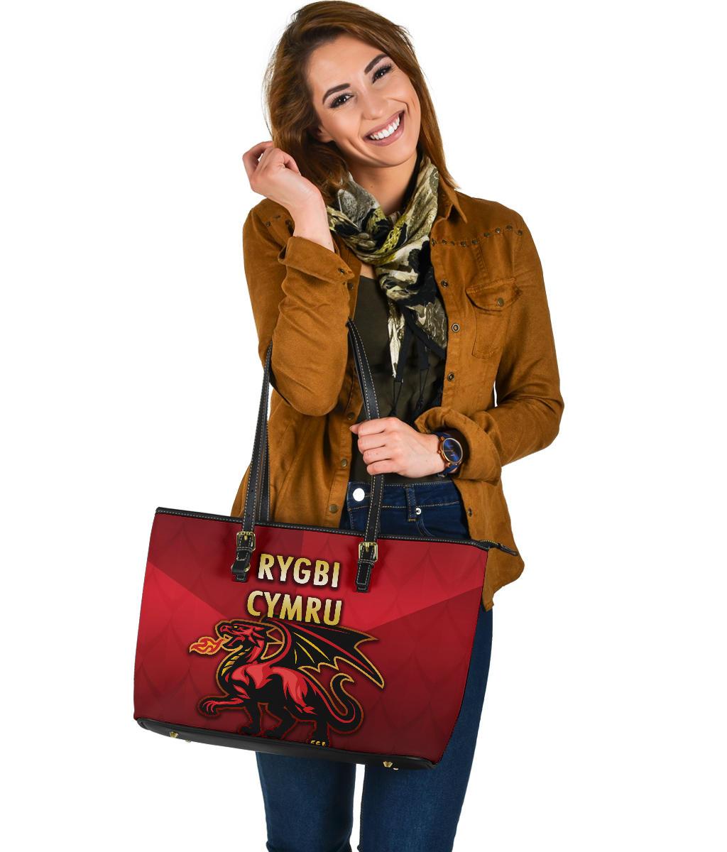 wales-rugby-large-leather-tote-bag-simple-style