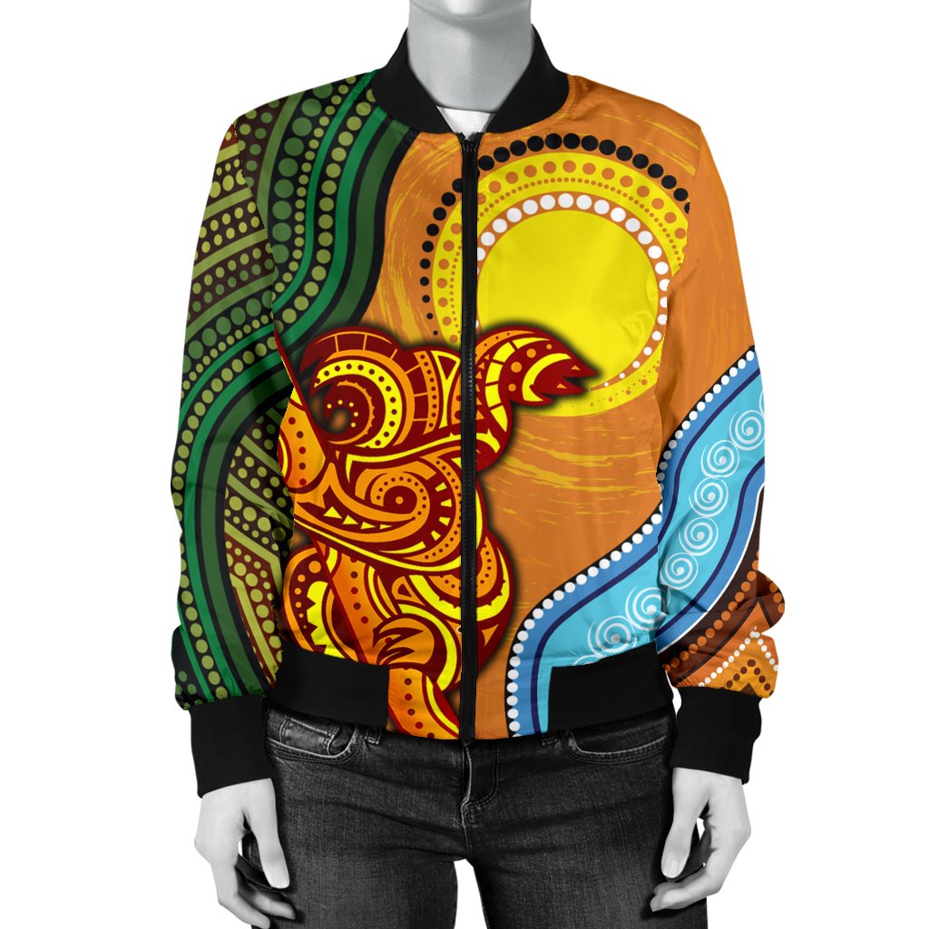 womens-bomber-jacket-australian-aboriginal-dot-painting-koala