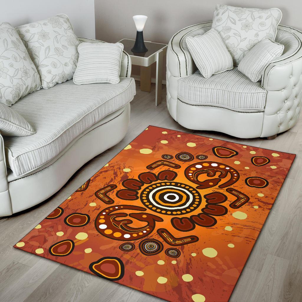 aboriginal-area-rug-baby-kangaroo-and-dot-painting-patterns