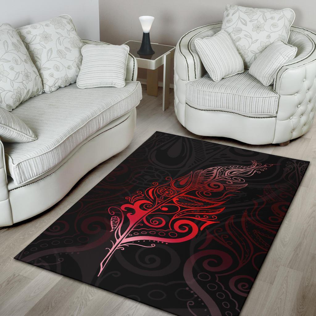 light-silver-fern-area-rug-red