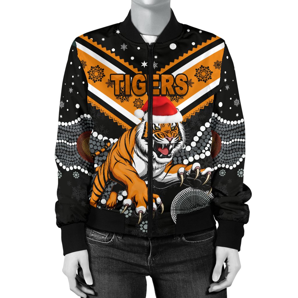 wests-christmas-womens-bomber-jacket-tigers-indigenous