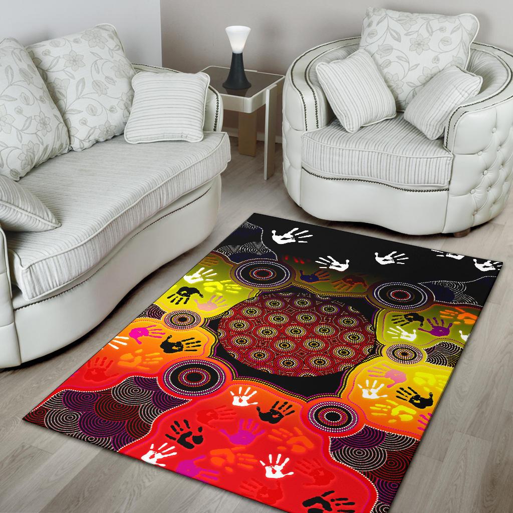 aboriginal-area-rug-indigenous-circle-dot-painting-hand-art