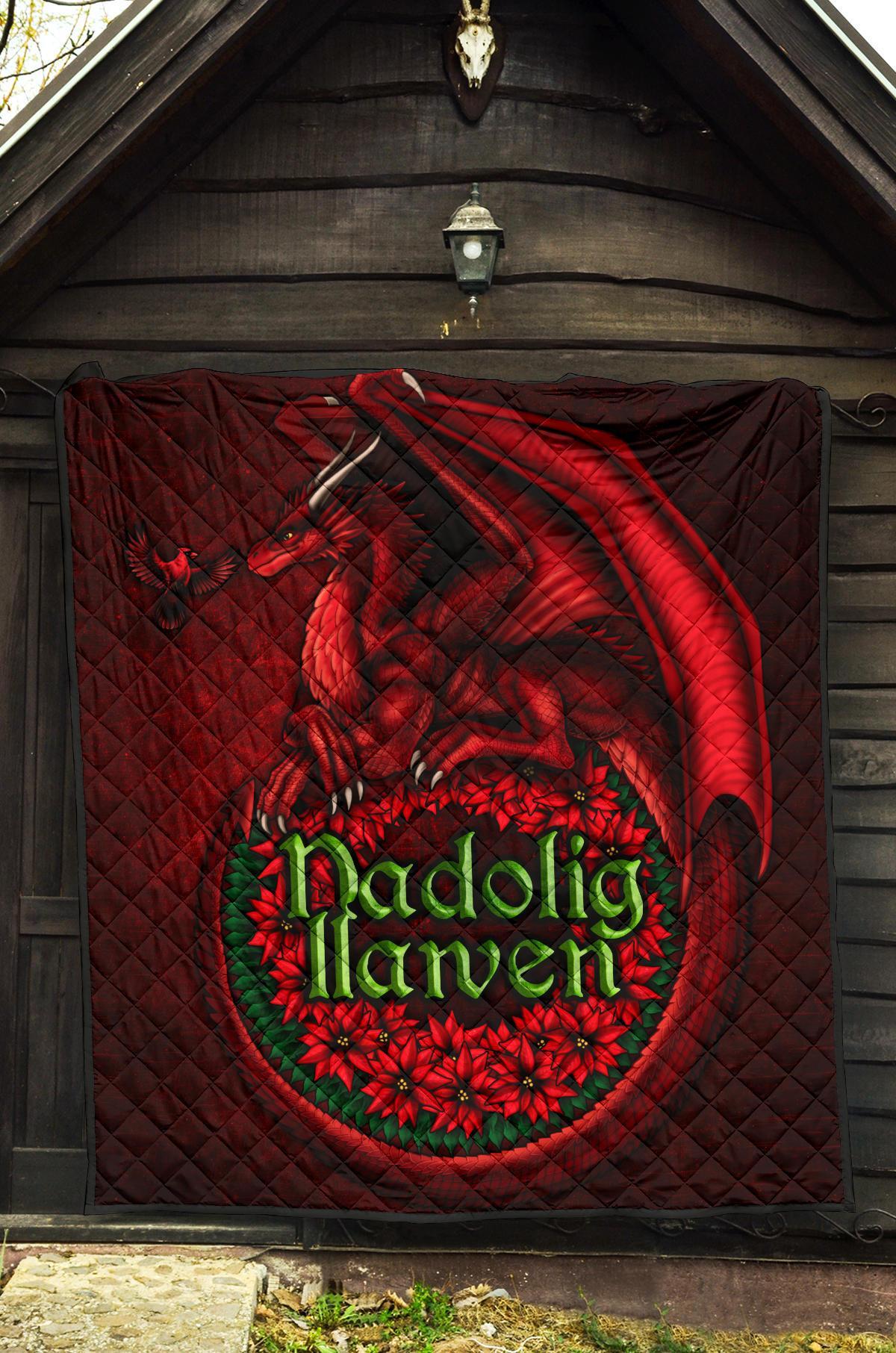 wales-premium-quilt-christmas-dragon