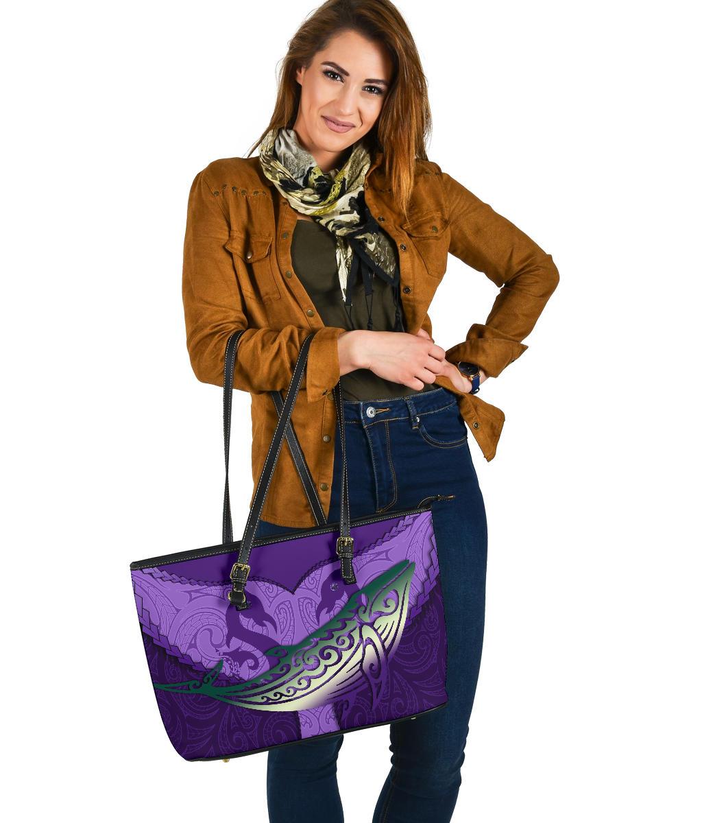 maori-manaia-whales-gods-of-the-sea-leather-tote-bag-purple