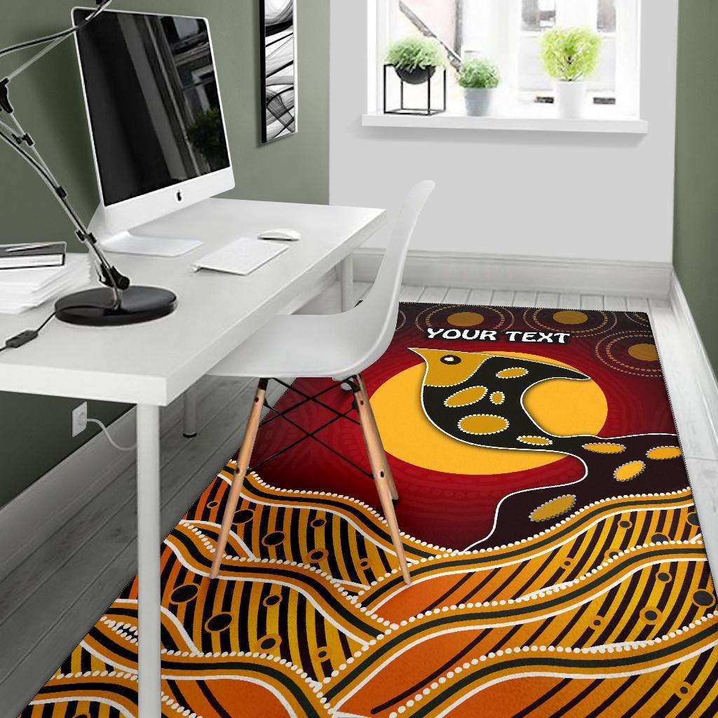 personalised-area-rug-aboriginal-dot-patterns-fish