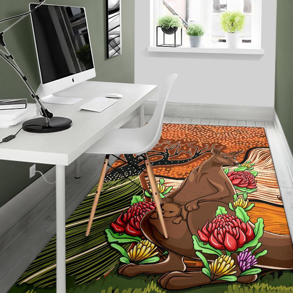 aboriginal-area-rug-kangaroo-with-indigenous-tree