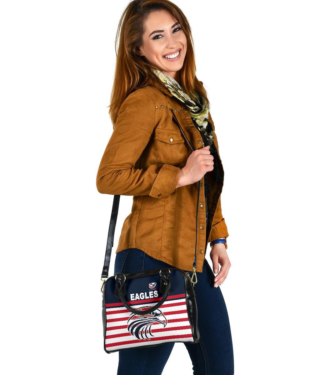 USA Rugby Shoulder Handbag Eagles Simple Style - Navy - Vibe Hoodie