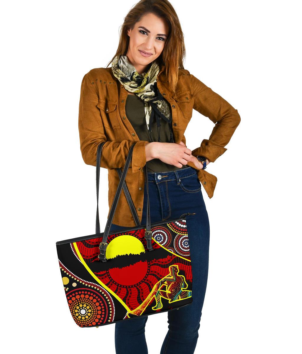 large-leather-tote-bag-australia-aboriginal-dots-with-didgeridoo