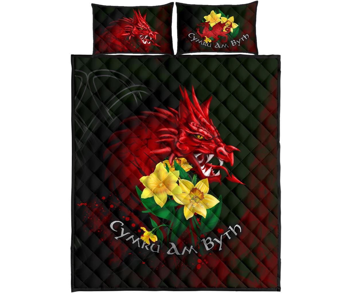 wales-quilt-bed-set-cymru-am-byth-welsh-dragon-daffodil